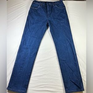 Wrangler Cowboy Cut Jeans 13MWZ Mens 34x33 Dark Wash Western Denim
